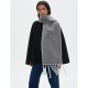 Amazon's popular mid-to-high-end European and American autumn and winter new double-sided tweed solid color tassel scarf manufacturer Amazon's popular mid-to-high-end European and American autumn and winter new double-sided tweed solid color tassel scarf manufacturer