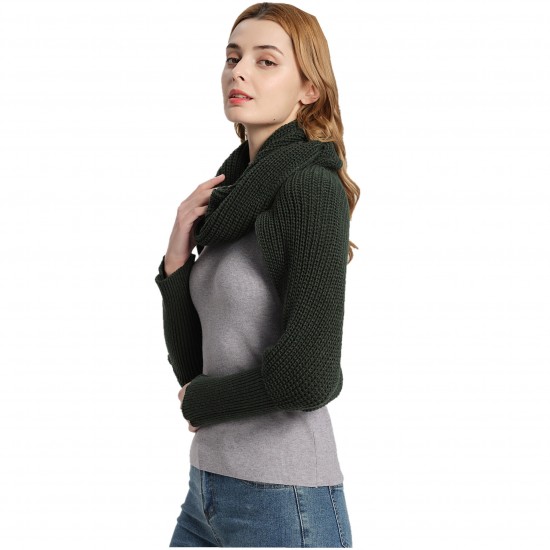 Cross-border exclusive best-selling autumn and winter scarves, export shawls, Korean solid color acrylic with sleeves, woolen knitted scarves Cross-border exclusive best-selling autumn and winter scarves, export shawls, Korean solid color acrylic with sleeves, woolen knitted scarves