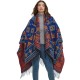 Amazon's popular new hooded cape for foreign trade, jacquard women's tassel shawls for spring, autumn and winter travel in Europe and America