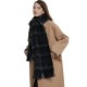 A new cross-border bestseller, a warm scarf for men and women in foreign trade, a black checkered scarf and shawl for autumn and winter in Europe and America A new cross-border bestseller, a warm scarf for men and women in foreign trade, a black checkered scarf and shawl for autumn and winter in Europe and America