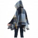 Factory direct supply of blue women's capes, hooded shawls and cloaks for spring, autumn and winter in Europe and America
