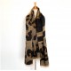 Foreign trade European and American autumn and winter circle sand leopard print scarf, women's faux cashmere thickened checkered scarf shawl, Tonglu manufacturer Foreign trade European and American autumn and winter circle sand leopard print scarf, women's faux cashmere thickened checkered scarf shawl, Tonglu manufacturer