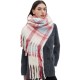 Factory direct supply 2025 new style of European and American autumn and winter checkered scarves and shawls for export. Wholesale Factory direct supply 2025 new style of European and American autumn and winter checkered scarves and shawls for export. Wholesale