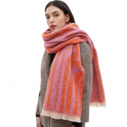 Wholesale manufacturer of new-style scarves for export to Europe and America in autumn and winter, featuring short, circular gauze and geometric jacquard scarves and shawls