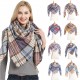 Amazon's best-selling cross-border products for spring, autumn and winter in Europe and America: loop yarn, full polyester, spiky wool, checkered triangular shawls, scarves and scarves Amazon's best-selling cross-border products for spring, autumn and winter in Europe and America: loop yarn, full polyester, spiky wool, checkered triangular shawls, scarves and scarves