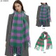 Factory direct supply for export, new style of shawl for women, European and American autumn and winter, thickened and thick beard checkered scarf imitating mohair Factory direct supply for export, new style of shawl for women, European and American autumn and winter, thickened and thick beard checkered scarf imitating mohair