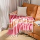 New sofa blankets for autumn and winter in Europe and America from the University of International Business and Economics, nap blankets, thickened plush checkered blankets imitating mohair
