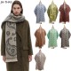 Factory direct supply of new men's and women's scarves for cross-border trade, European and American autumn and winter cashew flower jacquard scarves
