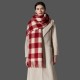 Amazon's popular foreign trade European and American autumn and winter high-end new fringed checkered scarf and shawl manufacturer
