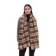 Customized manufacturer of new large-sized and thickened short-sleeved checkered scarves and shawls for autumn and winter in Europe and America Customized manufacturer of new large-sized and thickened short-sleeved checkered scarves and shawls for autumn and winter in Europe and America