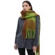 A manufacturer of new autumn and winter faux horsehair loop yarn thick and thickened large checkered scarves for Europe and America A manufacturer of new autumn and winter faux horsehair loop yarn thick and thickened large checkered scarves for Europe and America