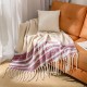New foreign trade European and American autumn and winter thickened solid color woven large shawl, office blanket, sofa blanket New foreign trade European and American autumn and winter thickened solid color woven large shawl, office blanket, sofa blanket