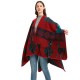 The manufacturer's new thickened jacquard slit cape for women in the autumn and winter of Europe and America, Christmas reindeer acrylic shawl The manufacturer's new thickened jacquard slit cape for women in the autumn and winter of Europe and America, Christmas reindeer acrylic shawl