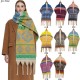 Foreign trade European and American loop yarn 2025 autumn/Winter new style imitation Sea wool jacquard thick beard scarf in stock, shawl manufacturer Foreign trade European and American loop yarn 2025 autumn/Winter new style imitation Sea wool jacquard thick beard scarf in stock, shawl manufacturer