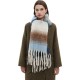 Factory direct supply of new autumn and winter season scarves and shawls in Europe and America for cross-border trade, with loop yarn and thick tassel gradient colors Factory direct supply of new autumn and winter season scarves and shawls in Europe and America for cross-border trade, with loop yarn and thick tassel gradient colors