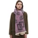New style of men's and women's striped jacquard scarves for autumn and winter in Europe and America, produced by Tonglu manufacturer New style of men's and women's striped jacquard scarves for autumn and winter in Europe and America, produced by Tonglu manufacturer
