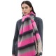 New thickened scarves for foreign trade, European and American autumn and winter men's and women's striped scarves with thick fringes and loops, produced by Tonglu manufacturer New thickened scarves for foreign trade, European and American autumn and winter men's and women's striped scarves with thick fringes and loops, produced by Tonglu manufacturer