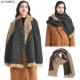 Wholesale of new European and American autumn and winter style circle jacquard color-blocked tassel scarves and thickened shawls for women Wholesale of new European and American autumn and winter style circle jacquard color-blocked tassel scarves and thickened shawls for women