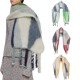 Wholesale manufacturer of new thickened men's scarves with geometric thick braids and long tassels for European and American trade in autumn and winter