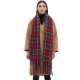 Cross-border foreign trade European and American autumn and winter new style circle sand imitation mohair fringed check scarf shawl custom manufacturer Cross-border foreign trade European and American autumn and winter new style circle sand imitation mohair fringed check scarf shawl custom manufacturer