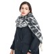 Wholesale of new European and American autumn and winter style circle jacquard leopard print knotted tassel scarves and thick shawls for women