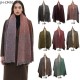 Wholesale of men's and women's scarves and shawls for autumn and winter in Europe and America, with floral patterns, short beards and fringed fur, from Tonglu factory Wholesale of men's and women's scarves and shawls for autumn and winter in Europe and America, with floral patterns, short beards and fringed fur, from Tonglu factory