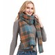 Wholesale of new retro checkered scarves and women's shawls for autumn and winter in Europe and America through cross-border trade Wholesale of new retro checkered scarves and women's shawls for autumn and winter in Europe and America through cross-border trade