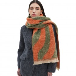 The new style of scarves from the manufacturer are selling well across borders. Wholesale of loop yarn jacquard scarves and shawls for autumn and winter in Europe and America