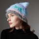 Cross-border foreign trade autumn and winter new style mink cute cat ear knitted hat, ear protectors, pilfered woolen hat manufacturer Cross-border foreign trade autumn and winter new style mink cute cat ear knitted hat, ear protectors, pilfered woolen hat manufacturer