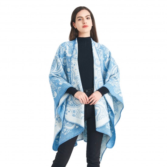 Factory direct supply cross-border export Europe and America spring, autumn and winter 2025 new women's faux cashmere jacquard cashew flower shawl Factory direct supply cross-border export Europe and America spring, autumn and winter 2025 new women's faux cashmere jacquard cashew flower shawl
