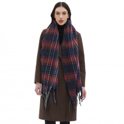 New cross-border foreign trade scarves, European and American autumn and winter men's and women's checkered tassel scarves and shawls manufacturer
