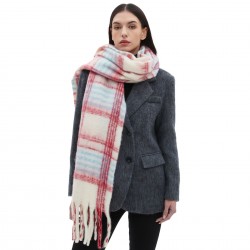 Factory direct supply 2025 new style of European and American autumn and winter checkered scarves and shawls for export. Wholesale