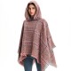 Original manufacturer's in-stock export of new European and American spring, autumn and winter oversized checkered hooded cape shawls Original manufacturer's in-stock export of new European and American spring, autumn and winter oversized checkered hooded cape shawls