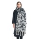 Wholesale of new European and American autumn and winter style circle jacquard leopard print knotted tassel scarves and thick shawls for women