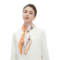 Amazon mid-to-high-quality foreign trade spring, summer and autumn thin, anti-wrinkle and anti-static double-sided printed silk scarves and square towels