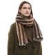 Factory direct supply cross-border best-selling foreign trade scarves, European and American autumn and winter new tweed striped scarves and shawls Factory direct supply cross-border best-selling foreign trade scarves, European and American autumn and winter new tweed striped scarves and shawls
