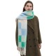 Cross-border hot 2025 new style export European and American autumn and winter loop yarn flow Su checkered scarf wholesale factory in stock Cross-border hot 2025 new style export European and American autumn and winter loop yarn flow Su checkered scarf wholesale factory in stock