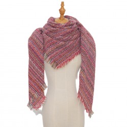Amazon cross-border best-selling new autumn and winter checkered triangular shawls and scarves for Europe and America in 2024
