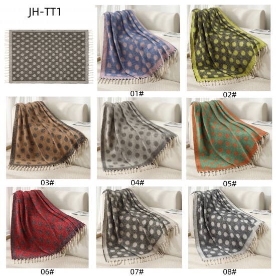 Amazon blanket export new European and American autumn and winter faux mohair thickened circle large shawl jacquard blanket Amazon blanket export new European and American autumn and winter faux mohair thickened circle large shawl jacquard blanket