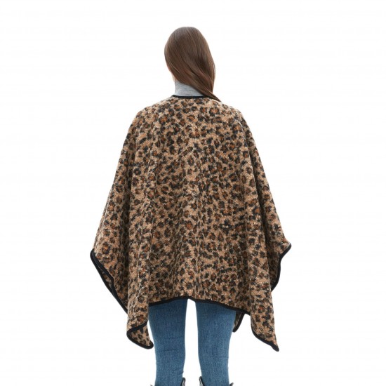 Factory direct supply of Amazon's best-selling shawls for women with a high-end feel. New thickened leopard print shawls for autumn and winter in Europe and America