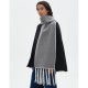 Amazon's popular mid-to-high-end European and American autumn and winter new double-sided tweed solid color tassel scarf manufacturer Amazon's popular mid-to-high-end European and American autumn and winter new double-sided tweed solid color tassel scarf manufacturer