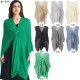 Wholesale of Amazon's hot cross-border trade European and American spring, summer and autumn new solid-color knitted shawls for women's outerwear Wholesale of Amazon's hot cross-border trade European and American spring, summer and autumn new solid-color knitted shawls for women's outerwear