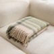 European and American autumn and winter loop gauze imitation mohair green checkered thick thick beard large shawl cover blanket, sofa blanket European and American autumn and winter loop gauze imitation mohair green checkered thick thick beard large shawl cover blanket, sofa blanket
