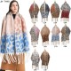 Cross-border Amazon bestseller, new autumn and winter style of European and American jacquard leopard print scarf with loop yarn imitation horsehair