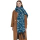 Cross-border new style scarf for export, European and American autumn and winter scarves, circle yarn jacquard zebra pattern thick tassel scarf manufacturer