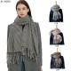 Factory direct supply of new cross-border export women's scarves, European and American autumn and winter small checkered tassel scarves and shawls