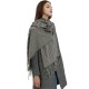 Factory direct supply of new cross-border export women's scarves, European and American autumn and winter small checkered tassel scarves and shawls