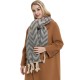 Small quantity of large jacquard scarves and shawls with thick braids and mohair imitation for autumn and winter in Europe and America in stock Small quantity of large jacquard scarves and shawls with thick braids and mohair imitation for autumn and winter in Europe and America in stock