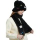 2022 New Winter Scarf and Hat 2-piece set, thickened, warm, plush, soft and comfortable button hat and scarf cover 2022 New Winter Scarf and Hat 2-piece set, thickened, warm, plush, soft and comfortable button hat and scarf cover