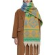 Foreign trade European and American loop yarn 2025 autumn/Winter new style imitation Sea wool jacquard thick beard scarf in stock, shawl manufacturer Foreign trade European and American loop yarn 2025 autumn/Winter new style imitation Sea wool jacquard thick beard scarf in stock, shawl manufacturer